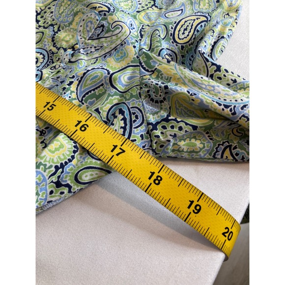 Banana Republic Womens Soft Wash Shirt Sz XS Paisley Print Button‎ Up Stretchy - Picture 4 of 11